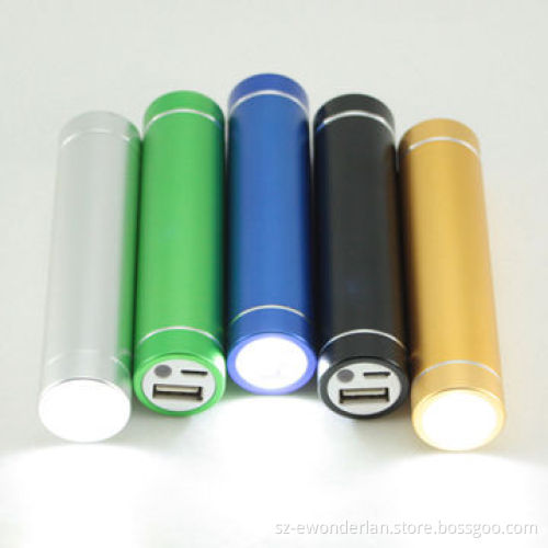 Portable Pocket Power Bank with Flashlight, 2600mAh